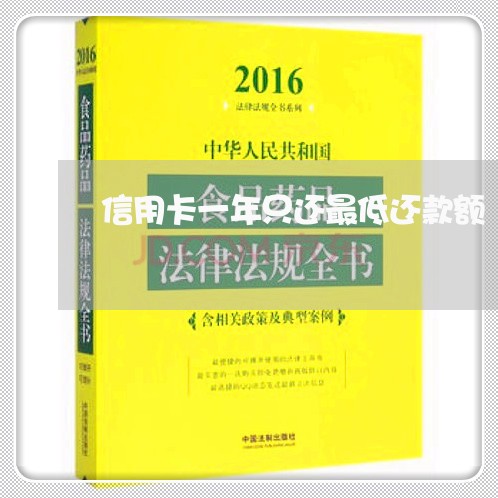 信用卡一年只还最低还款额/2023081402725