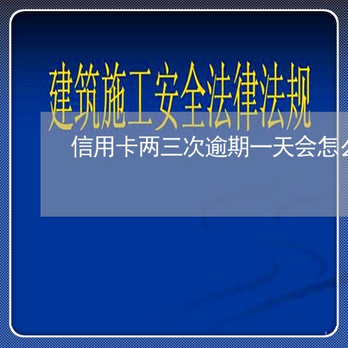 信用卡两三次逾期一天会怎么样/2023071472624