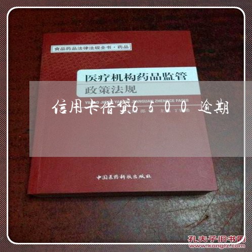 信用卡借贷6500逾期/2023052670714