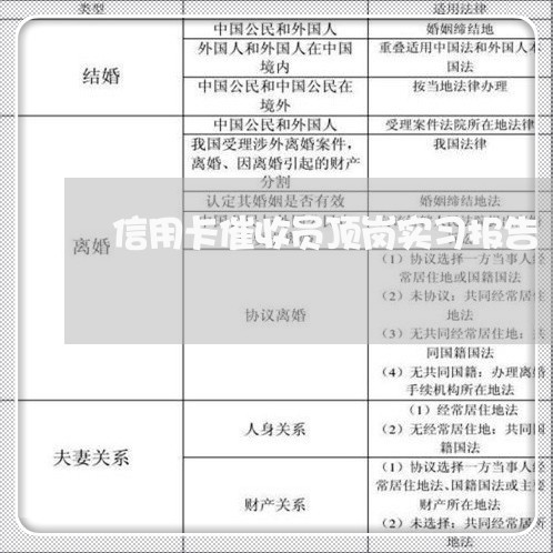 信用卡催收员顶岗实习报告/2023072426137