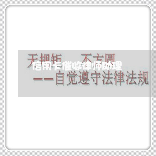 信用卡催收律师助理/2023071420460