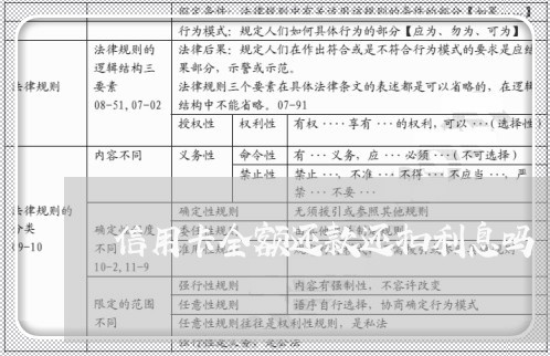 信用卡全额还款还扣利息吗/2023102583937