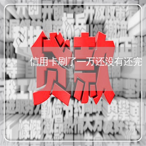 信用卡刷了一万还没有还完/2023111482727