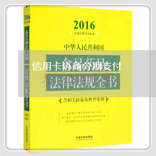 信用卡协商分期支付/2023111889381