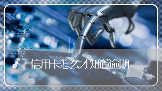 信用卡怎么才知道逾期/2023112751825