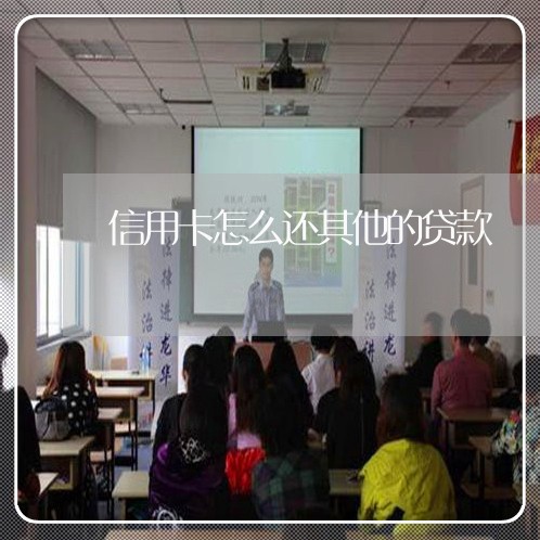 信用卡怎么还其他的贷款/2023090504958