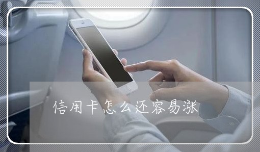 信用卡怎么还容易涨/2023082435148