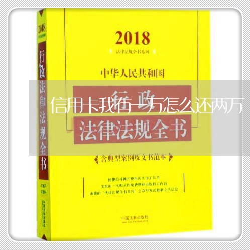 信用卡我有一万怎么还两万/2023081304926