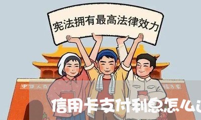 信用卡支付利息怎么还/2023082756271