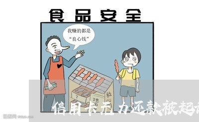 信用卡无力还款被起诉/2023120418351