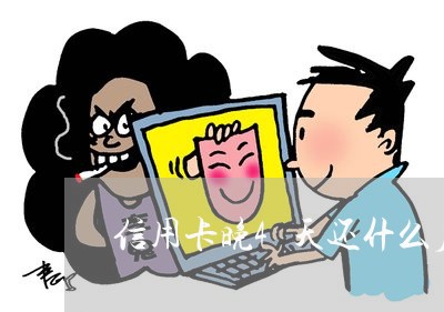 信用卡晚4天还什么后果/2023080273017