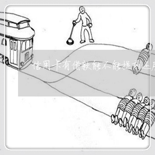 信用卡有借款能不能提前还房贷/2023072256340