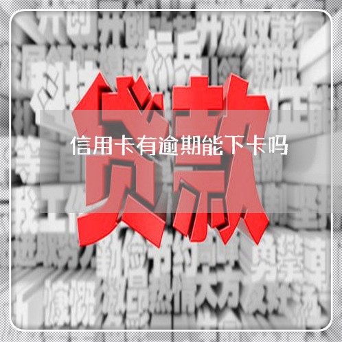 信用卡有逾期能下卡吗/2023081321483