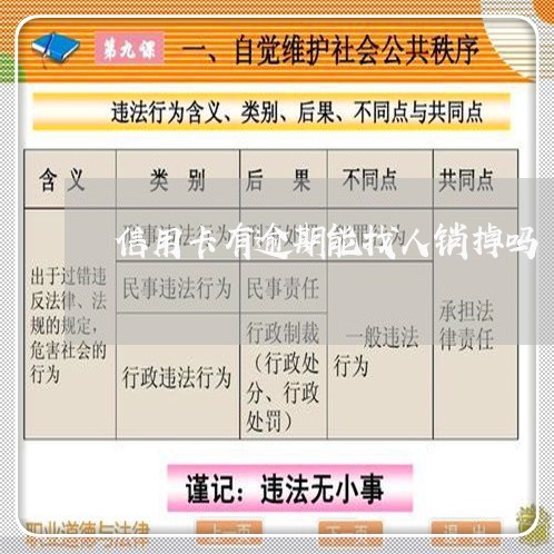 信用卡有逾期能找人销掉吗/2023071399281