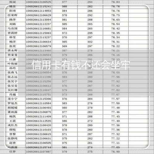 信用卡有钱不还会坐牢/2023092936056