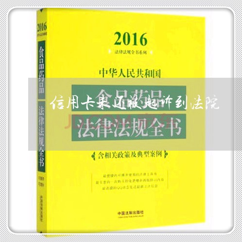 信用卡未还被起诉到法院/2023082810595