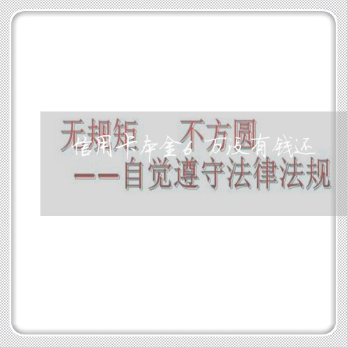 信用卡本金6万没有钱还/2023102840814