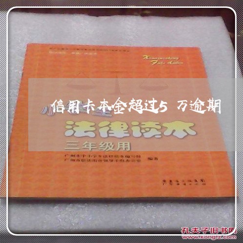 信用卡本金超过5万逾期/2023100659705