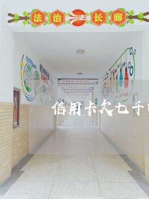 信用卡欠七千四年没还/2023101742714