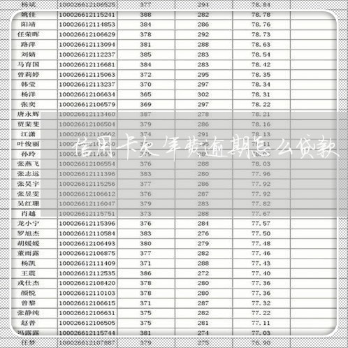 信用卡欠年费逾期怎么贷款/2023061677370