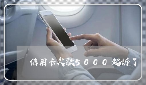 信用卡欠款5000起诉了/2023112562068