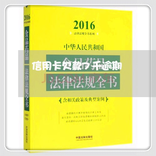 信用卡欠款7千逾期/2023112649371