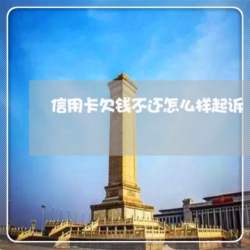 信用卡欠钱不还怎么样起诉/2023120454714