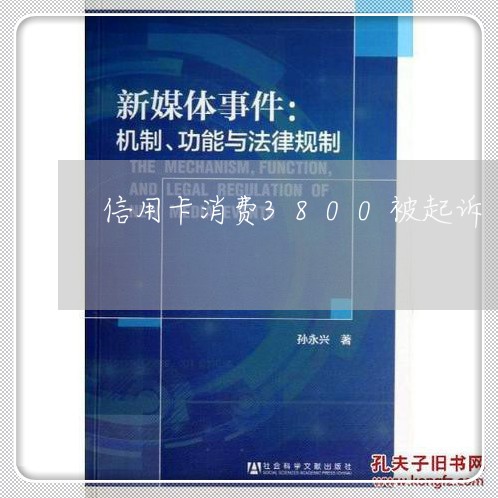 信用卡消费3800被起诉/2023100195159