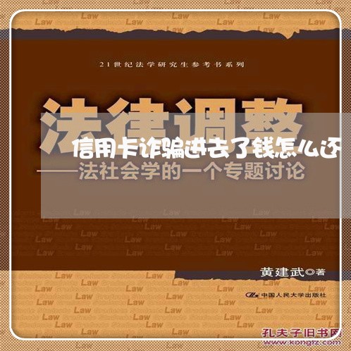 信用卡诈骗进去了钱怎么还/2023102788492