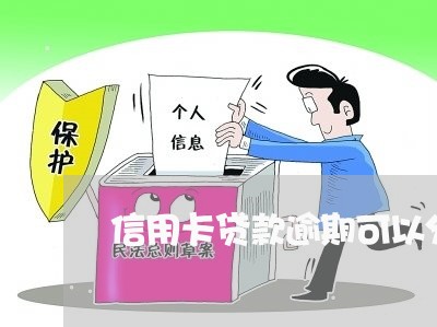 信用卡贷款逾期可以分期还/2023111650350