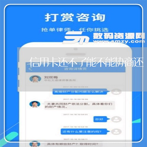 信用卡还不了能不能协商还/2023111826058