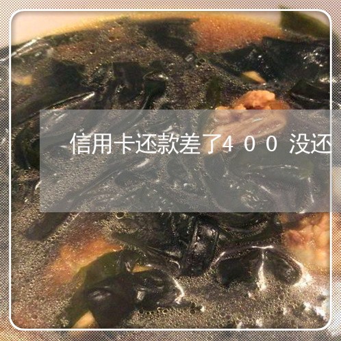 信用卡还款差了400没还/2023102802816