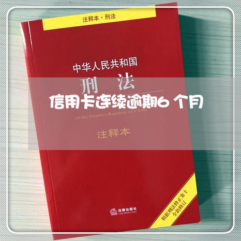 信用卡连续逾期6个月/2023121701682