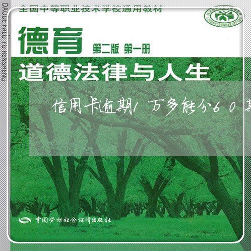 信用卡逾期1万多能分60期吗/2023072295349