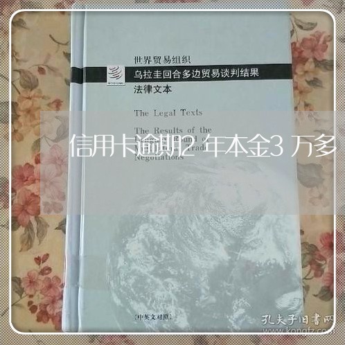 信用卡逾期2年本金3万多/2023081261625