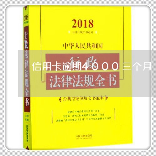 信用卡逾期4000三个月/2023060549504