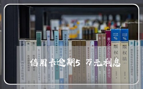 信用卡逾期5万元利息/2023121650483