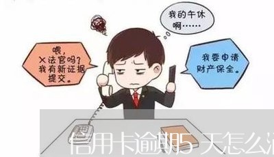 信用卡逾期5天怎么消除/2023060384048