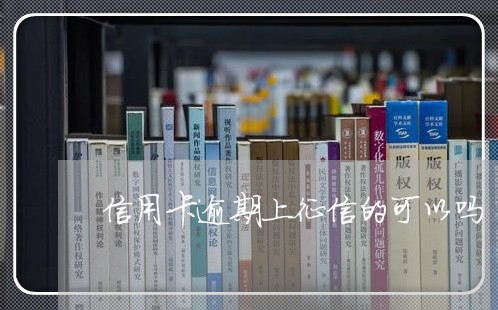 信用卡逾期上征信的可以吗/2023060551824