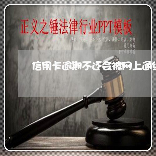 信用卡逾期不还会被网上通缉/2023091338147