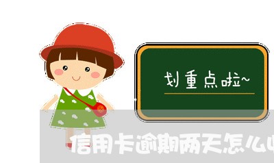 信用卡逾期两天怎么收费/2023121728170