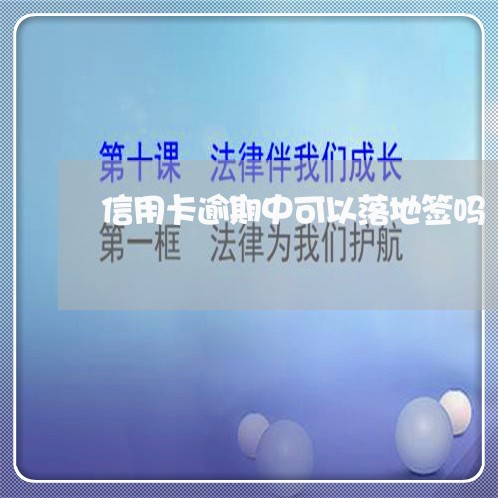 信用卡逾期中可以落地签吗/2023121885825