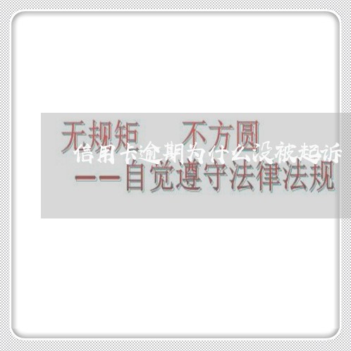 信用卡逾期为什么没被起诉/2023050350360