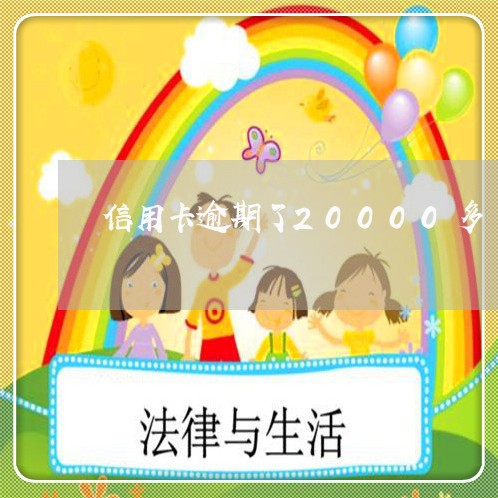 信用卡逾期了20000多/2023112506059