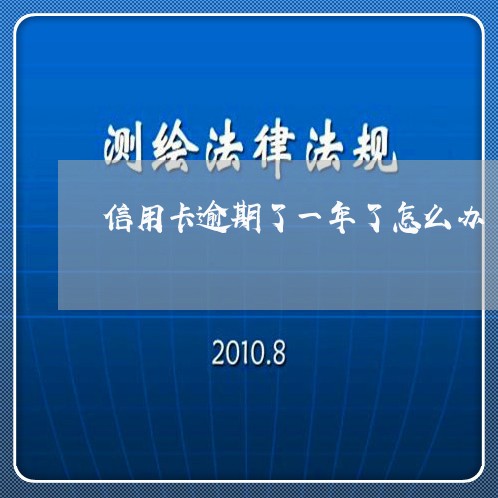 信用卡逾期了一年了怎么办/2023051118482