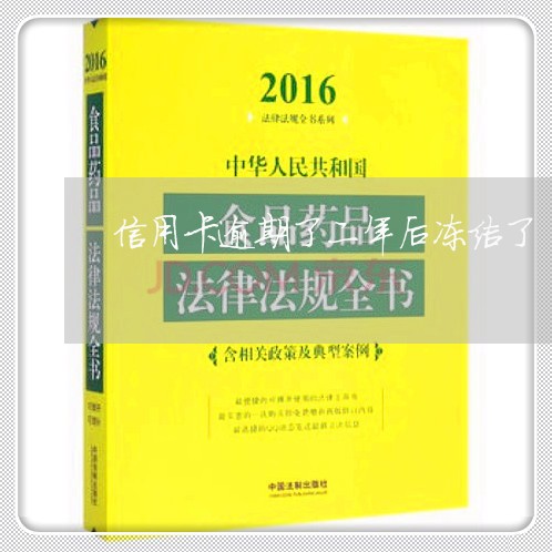 信用卡逾期了二年后冻结了/2023060586038