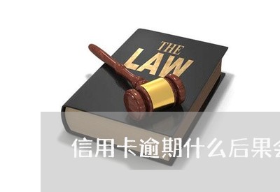 信用卡逾期什么后果会被起诉/2023072152605