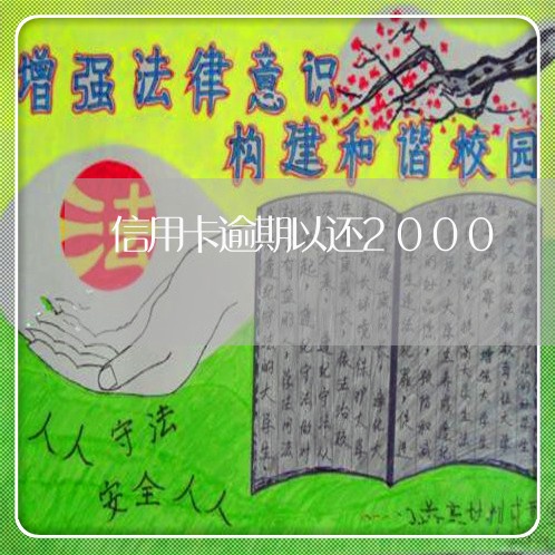 信用卡逾期以还2000/2023060401381