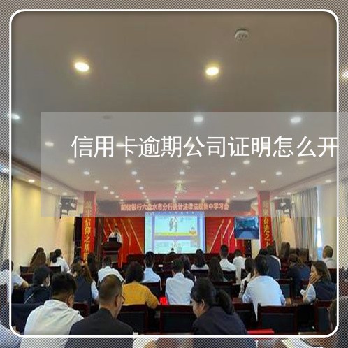 信用卡逾期公司证明怎么开/2023120629370