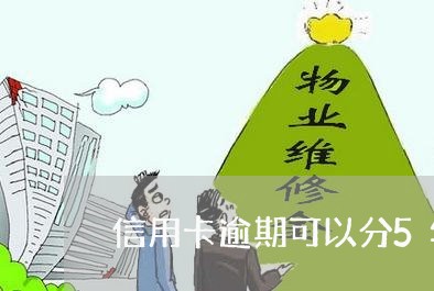 信用卡逾期可以分5年吗/2023060133826